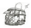 Short Bus caricature by Lemorris Harris...