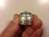 Custon Silver Split-Window Bus Rings...