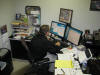 Steve at his desk...