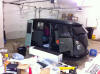 Nancy Hewitt tinting the Short Bus!