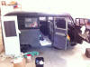 Nancy Hewitt tinting the Short Bus!